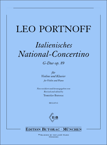 Cover - Leo Portnoff, Italian National Concertino op. 89